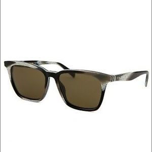 Celine rare & authentic wayfarer style black and white horn tortoise sunglasses